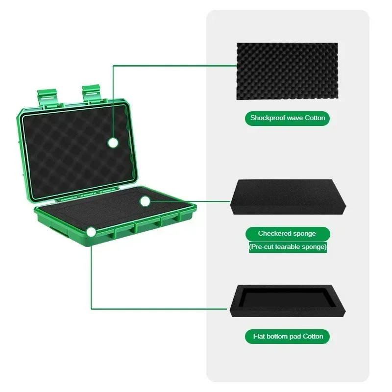 BaoLian Waterproof Sealed Small Precision Instrument Parts Tool Storage Box Safety Protection Box Small Size Toolbox thumbnail 3