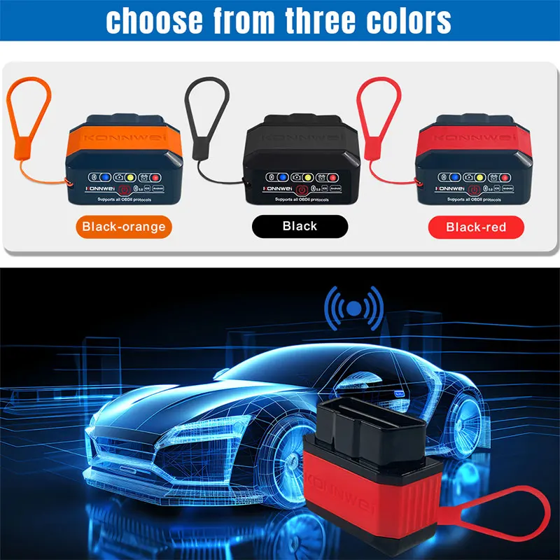 KONNWEI KW905 OBD2 ELM327 V1.5 Bluetooth 5.0 Scanners For Android/IOS ELM 327 OBD 2 Car Diagnostic Toosl Code Readers thumbnail 3