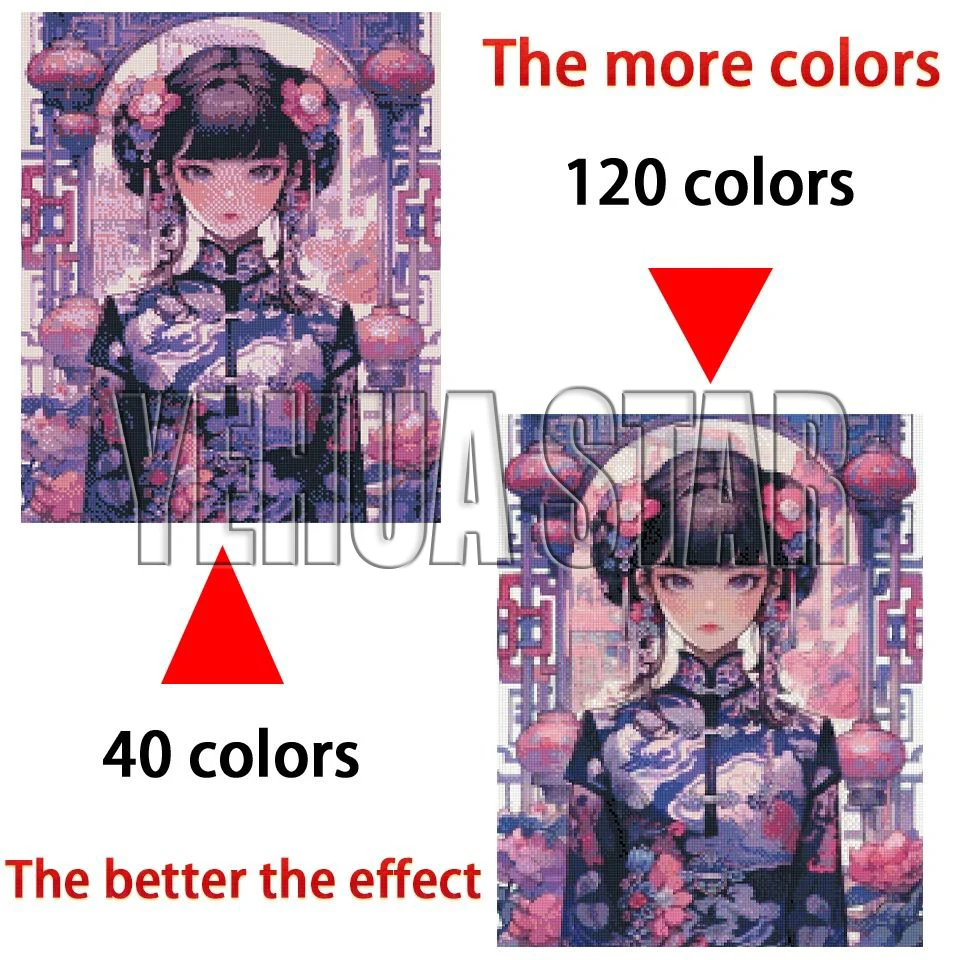 Cartoon Landscape 120 Colors AB Fairy Dust Diamond Painting Bookshelf Magical World Mosaic 5D DIY Crafts Arrival Set Home Decor thumbnail 4