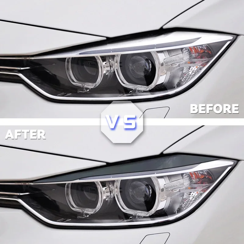 Gloss ABS Headlight Eyebrow Eyelid for BMW F30 Sedan 2012-2015 320i 328i 335i F80 M3 2014-2018 F31 Touring 2013-2015 320i 328i thumbnail 2