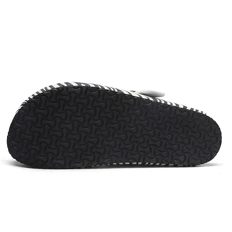 Men Women Wide Toe Slippers Cork Sandals Clogs Comfort Footbed Fashion PU Leather Mules Slip on Indoor Outdoor thumbnail 3