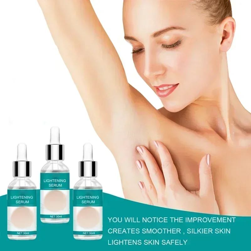 Skin Whitening Serum Private Parts Underarm Bleaching Serum Whiten Butt Knee Brighten Inner Thigh Arm Body Remove Dark Melanin thumbnail 6