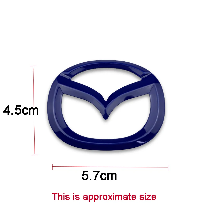 1pc ABS Car Steering Wheel Center Emblem Sticker for Mazda 3 CX3 CX4 CX5 CX7 CX8 CX9 CX30 RX7 Atenza Axela Interior Decoration thumbnail 2
