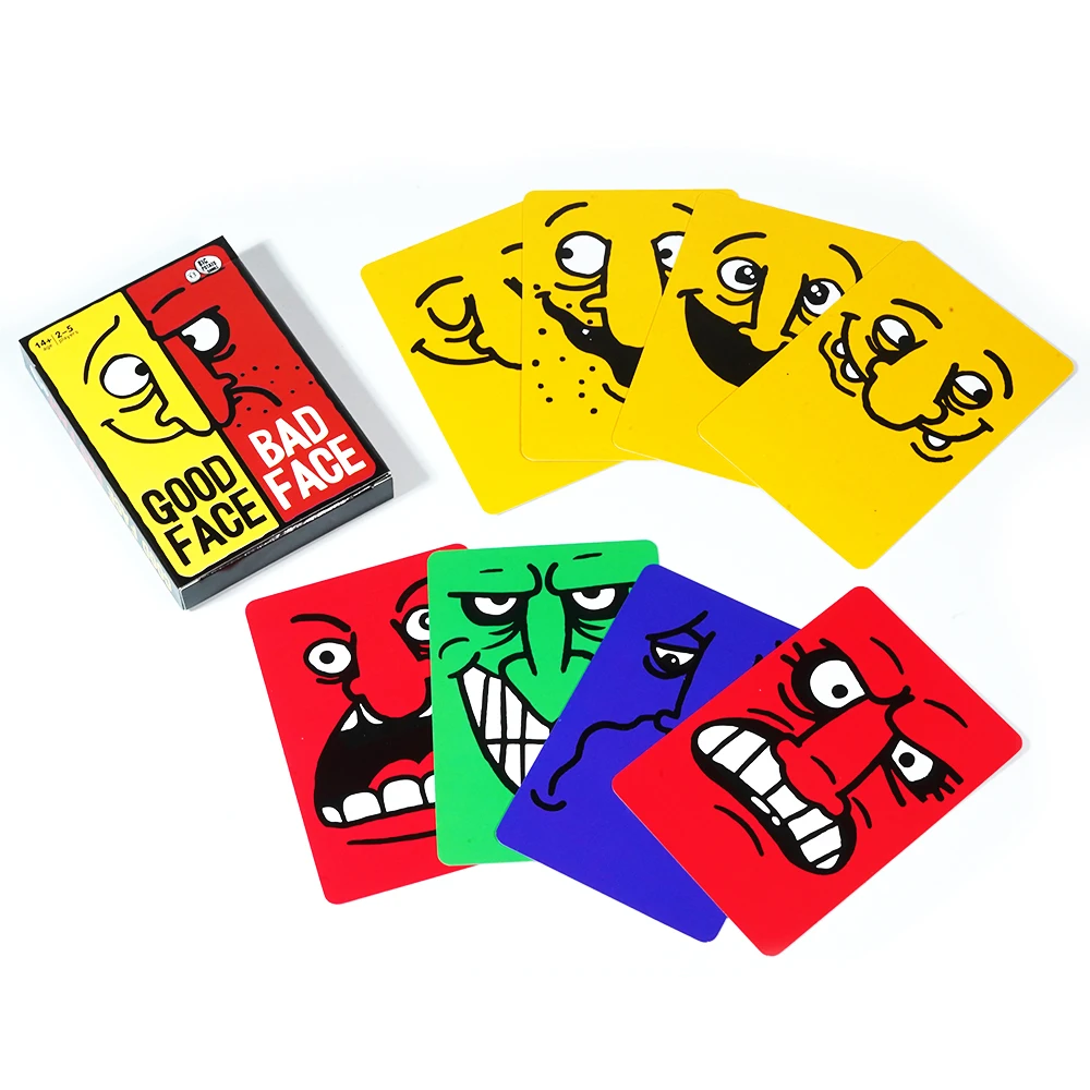 Good Face Bad Face Card Game Hilarious Party Travel Game for Family thumbnail 3