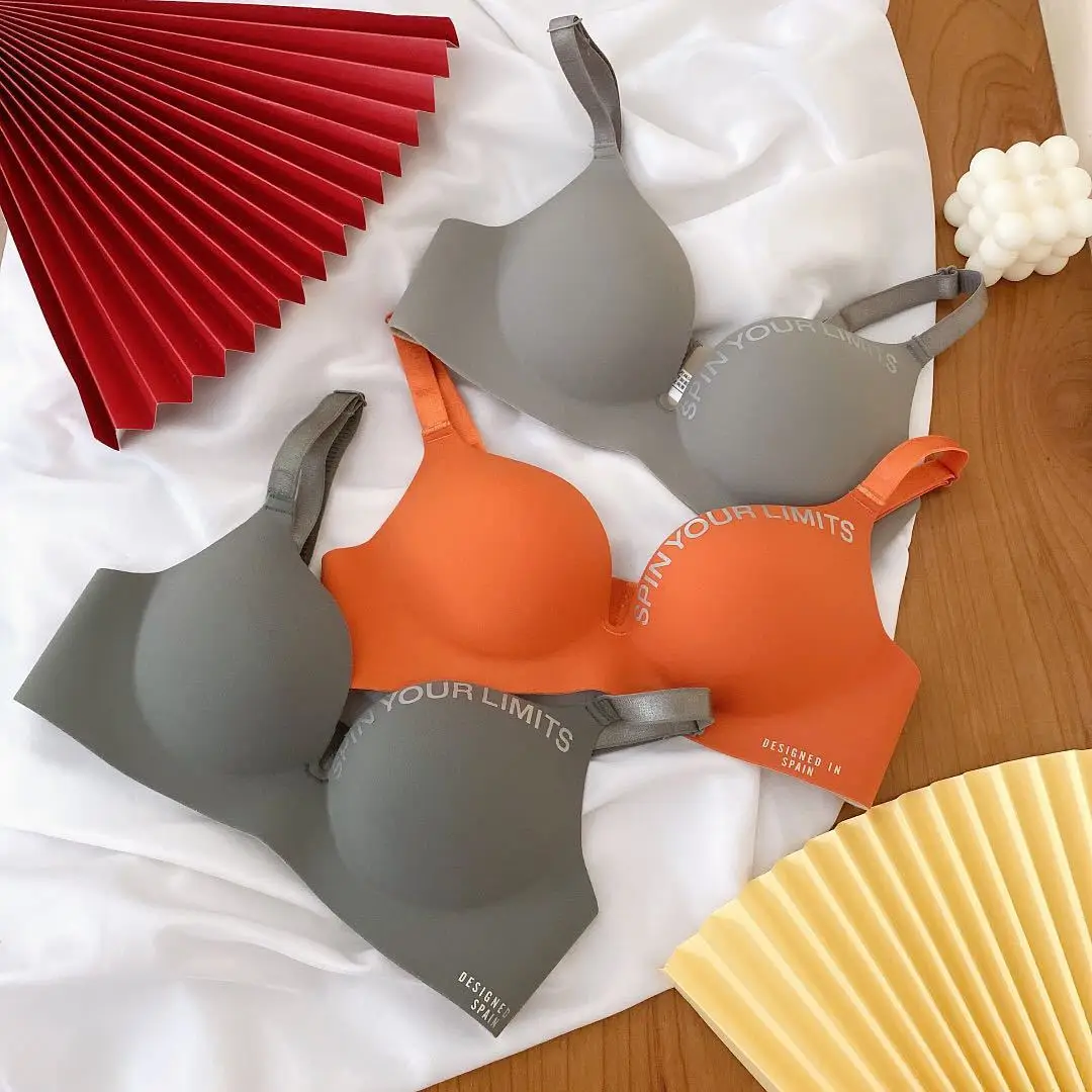 Women Print Seamless Bra Sexy Lingerie Floral Push Up Bras One-Piece Underwear 2026 Bralette No Steel Rings Gather Brassiere thumbnail 5