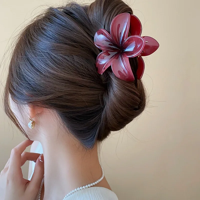 Fashion Flower Hair Clips For Women Bohemia Large Hair Claw Clamp Hairpins Barrettes Girls Beach Hair Accessories Headwear Gifts thumbnail 3
