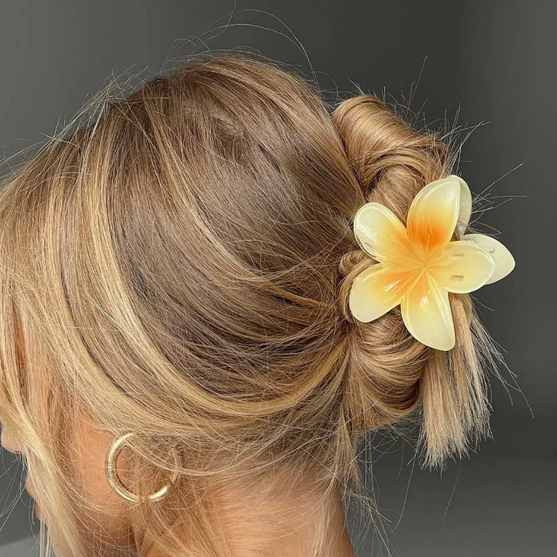 Fashion Flower Hair Clips For Women Bohemia Large Hair Claw Clamp Hairpins Barrettes Girls Beach Hair Accessories Headwear Gifts thumbnail 6