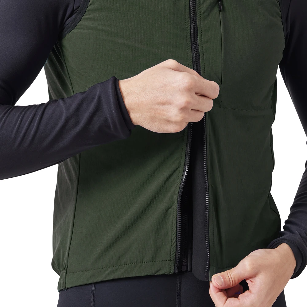 BCBE-ING Men Cycling Vest Sleeveless Windproof Cycling Gilet Lightweight Breathable Bike Vest YKK Zip Chaleco Ciclismo Hombre thumbnail 4