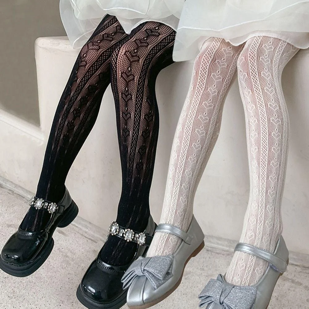 Girl Mesh Pantyhose, Fashion Nylon Girls Stocking,  Elasticity Girl Gift Children's Tights Children thumbnail 3