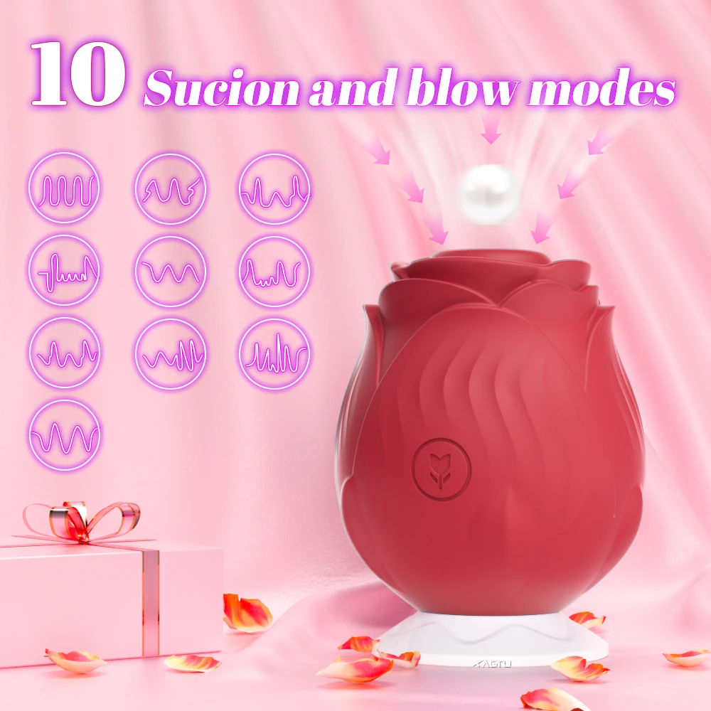 Powerful Sucking Vibrator for Women Vacuum Clitoris Stimulator Female Oral Nipple Clit Sucker Vibrating Adults Sex Rose-Toys thumbnail 2