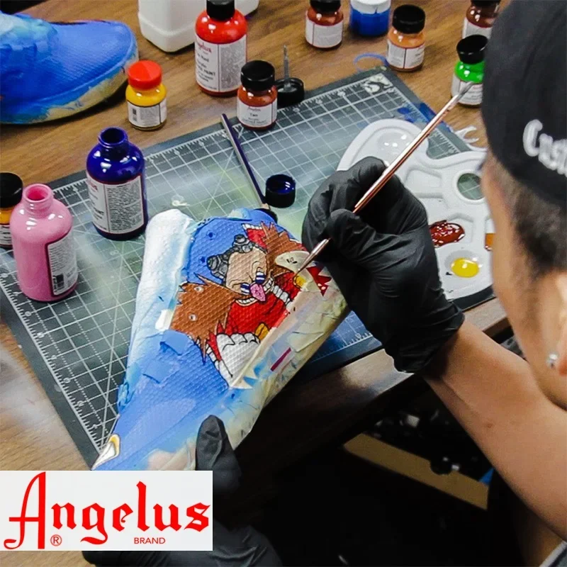 Angelus Acrylic Leather Paint 118ml/4oz Changed Custom-made Hand Painted Graffiti Bag Shoes Paint Without Fading Shoe Culture thumbnail 6