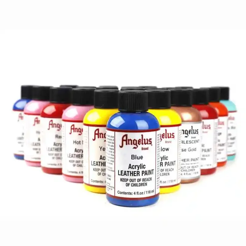 Angelus Acrylic Leather Paint 118ml/4oz Changed Custom-made Hand Painted Graffiti Bag Shoes Paint Without Fading Shoe Culture