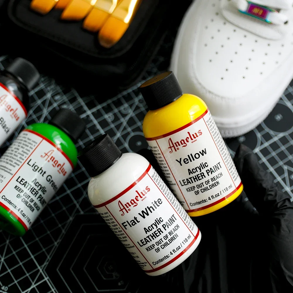 Angelus Acrylic Leather Paint 118ml/4oz Changed Custom-made Hand Painted Graffiti Bag Shoes Paint Without Fading Shoe Culture thumbnail 4