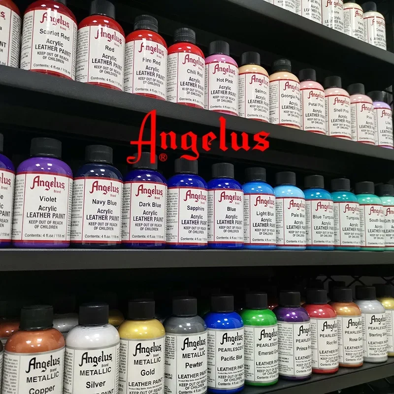 Angelus Acrylic Leather Paint 118ml/4oz Changed Custom-made Hand Painted Graffiti Bag Shoes Paint Without Fading Shoe Culture thumbnail 2