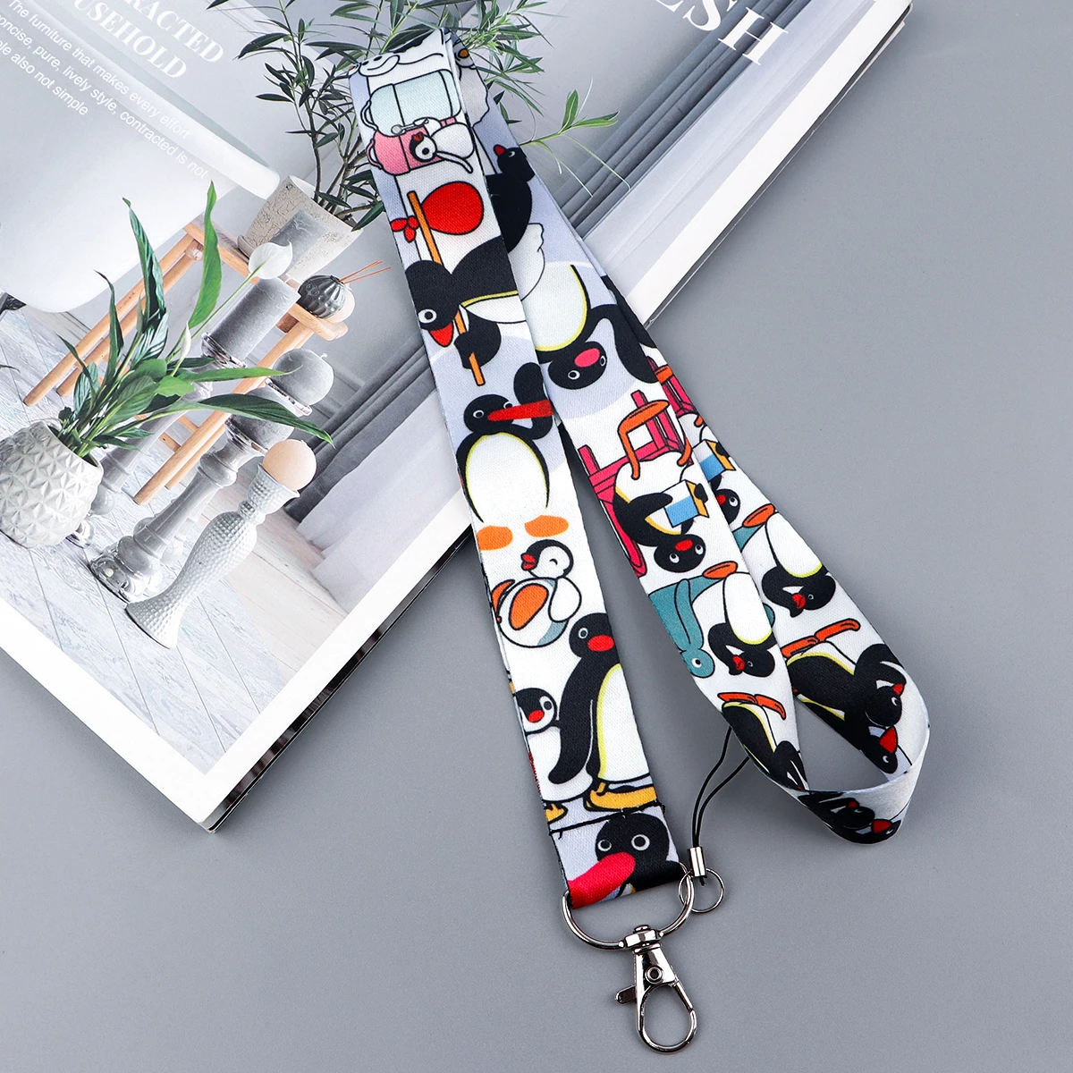 Lovely Penguin Lanyard Credit ID Badge Holder Key Rings Bag Student Travel Bank Bus Business Card Cover Keychain thumbnail 6