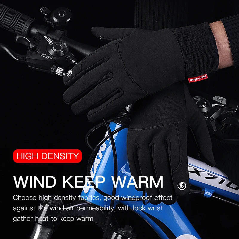 Hot Sale Winter Outdoor Sports Running Glove Warm Touch Screen Gym Fitness Full Finger Gloves For Men Women Sports Gloves thumbnail 5