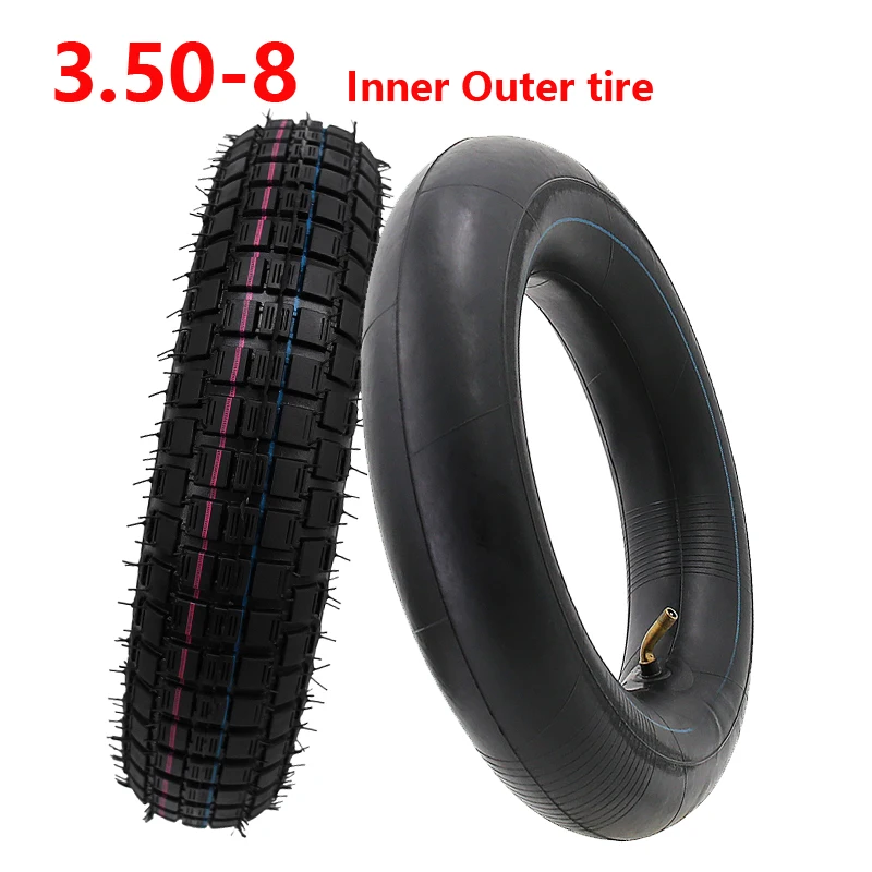 3.50-8 Tire Inner Tube and Outer Tyre 3.50x8 Tyres for Z50 50 MINI TRAIL  BIKE TIRE Motorcycle Tire Parts thumbnail 2