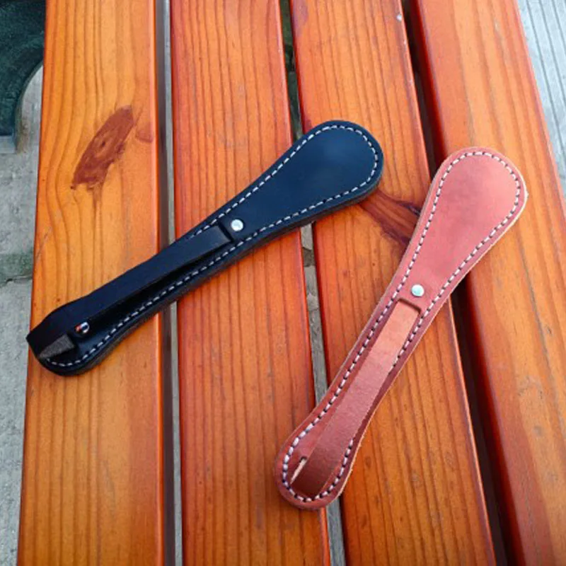 Classic Boston Leather Racket Multi-function Self-defense Cowhide Contains Lead Block Portable Tactical Tool thumbnail 3