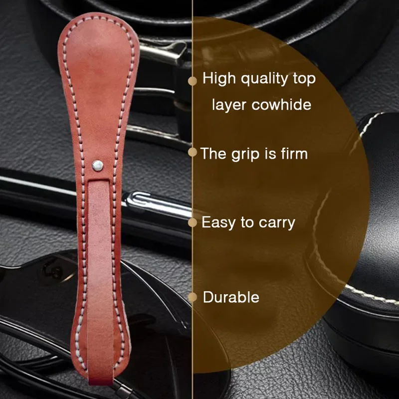 Classic Boston Leather Racket Multi-function Self-defense Cowhide Contains Lead Block Portable Tactical Tool thumbnail 6