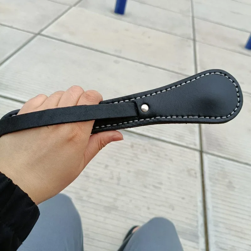 Classic Boston Leather Racket Multi-function Self-defense Cowhide Contains Lead Block Portable Tactical Tool thumbnail 4