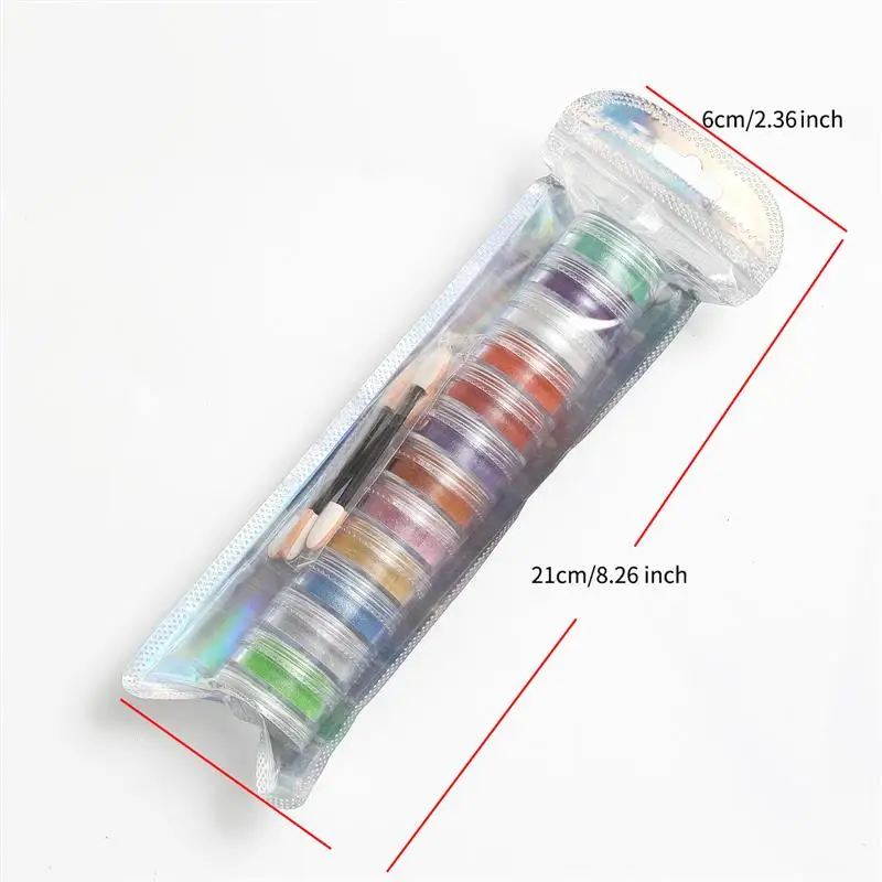 12Colors/Set Pearl Powder Pigment Resin Mold Colorant Dye Pearlescent Epoxy Resin Pigment For DIY Epoxy Resin Crafts Supplies thumbnail 6
