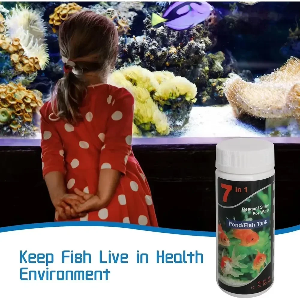 Aquarium Test Strip  Freshwater Swimming Pool Aquarium Water pH Test Strips Water Quality Fish Tank Test Strip PH Quality Kit thumbnail 6