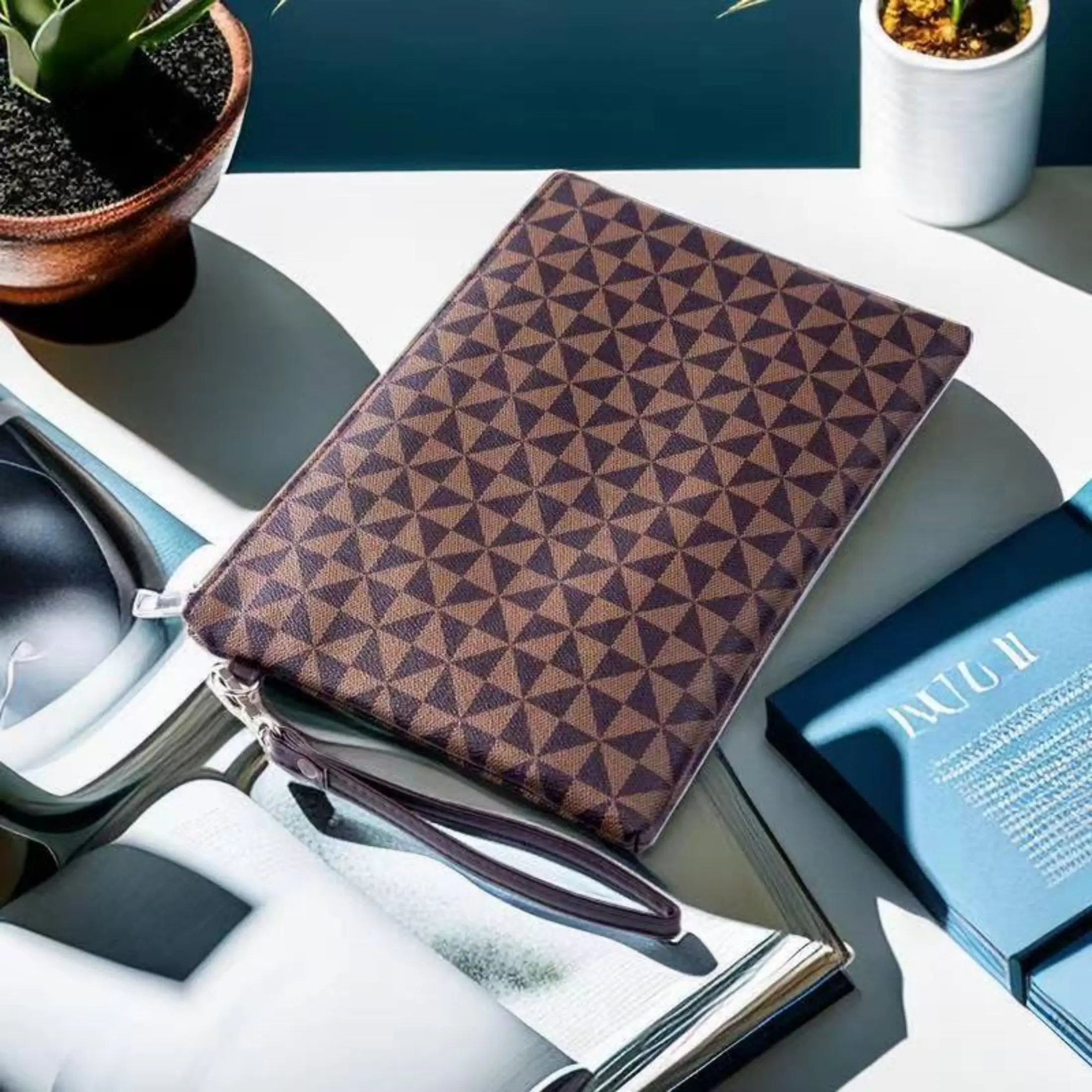 Men's clutch bag document out pocket tablet bag Tablets under 13 inches thumbnail 2