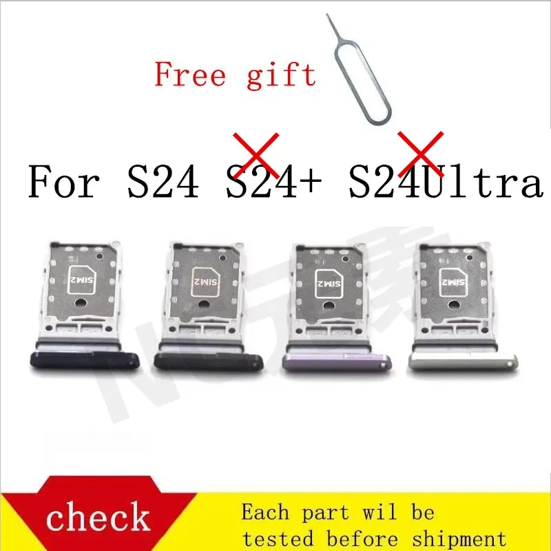 SIM Card Tray:Replacement for Samsung Galaxy S24 -Quality Perfect Fit Sim Card Holder Slot adapter and Micro SD Card Tray Holder