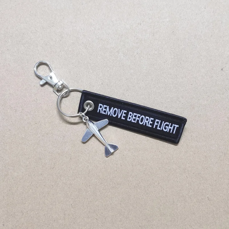 18 Styles Small Airplane Aviation Flight Keychain Remove Before Flight Men Motorcycle Keychains Women Bag Key Ring Luggage Label thumbnail 5