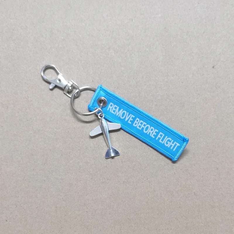 18 Styles Small Airplane Aviation Flight Keychain Remove Before Flight Men Motorcycle Keychains Women Bag Key Ring Luggage Label thumbnail 2