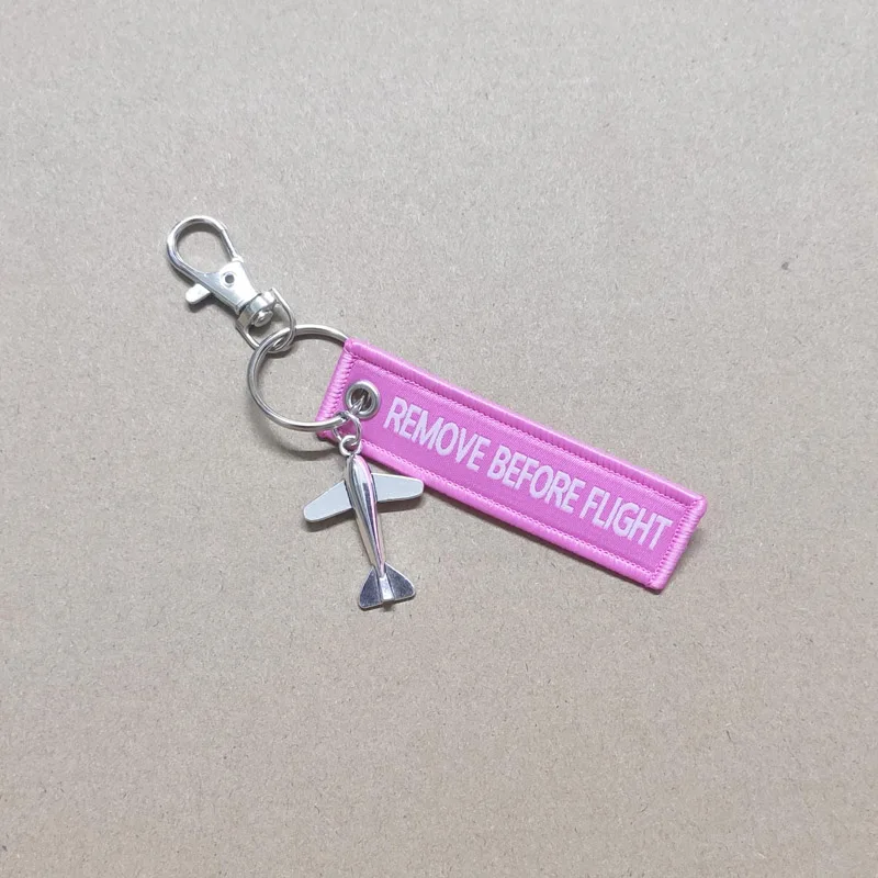 18 Styles Small Airplane Aviation Flight Keychain Remove Before Flight Men Motorcycle Keychains Women Bag Key Ring Luggage Label thumbnail 6