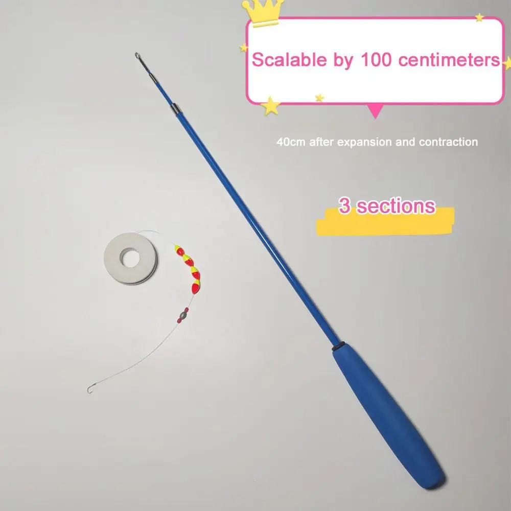 Telescopic Fishing Rod Full Kits Spincast Fishing Reel Casting Rod Fishing Rod Set Fishing Pole Glass Fibre Feeder Rod Combo thumbnail 4