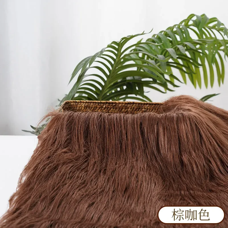25x45cm Long Hair Faux Fur Fabric For Animal Suit DIY Doll Hair Beard Craft Making Material Patchwork Garment Sewing Accessories thumbnail 6