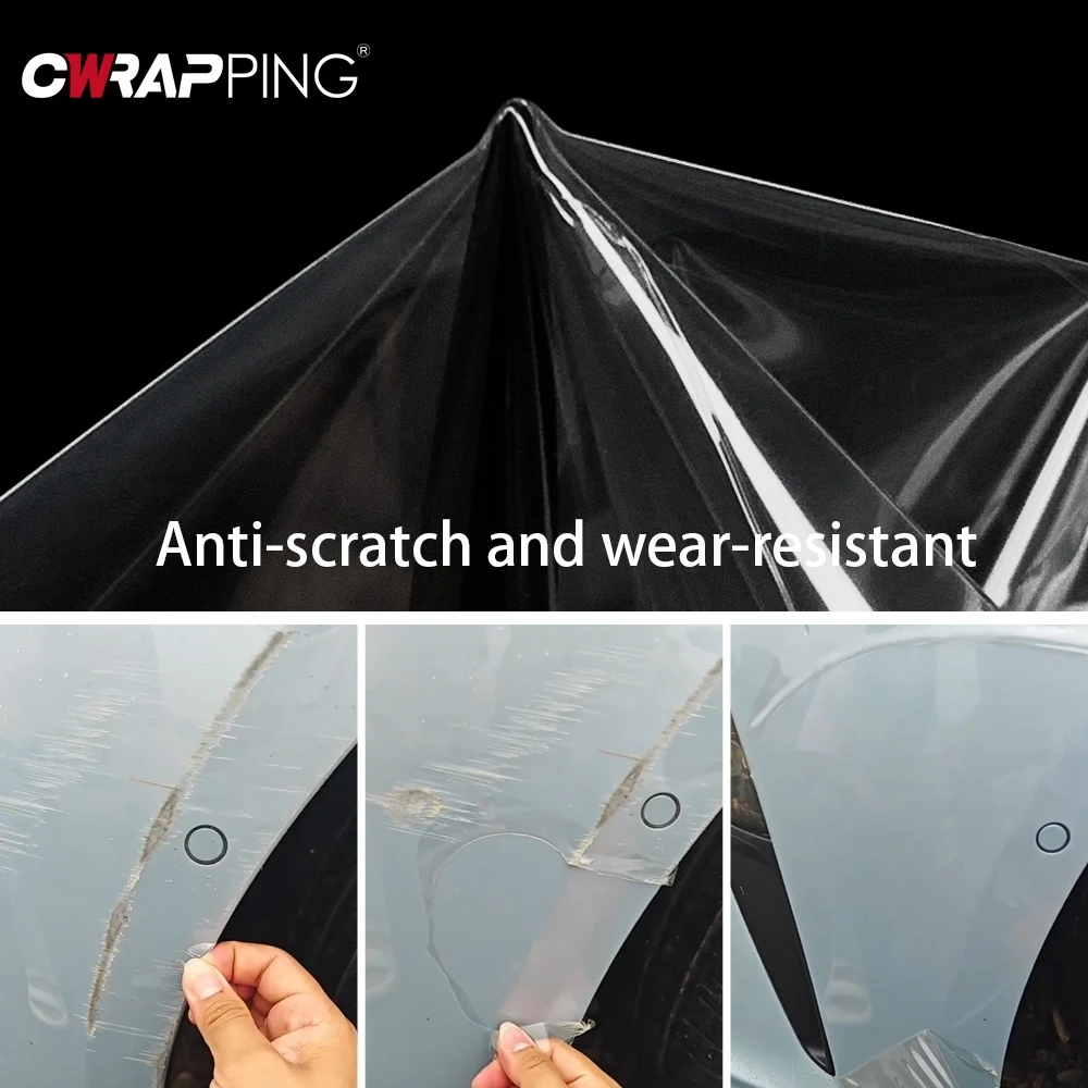 PVC Car Anti Scratch Protective Film Car Bumper Hood Paint Transparent Protection Clear Film Adhesive Stickers Auto Accessories thumbnail 3