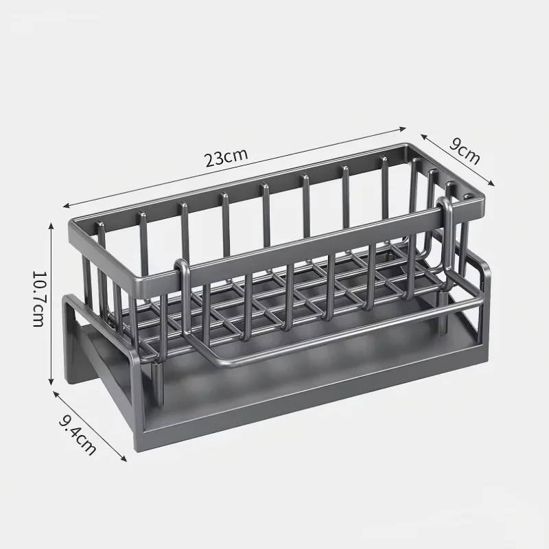 Compact Tap-Mounted Spice Shelf – Sink Organizer with Drainage Rack – Space-Saving Kitchen Storage for Utensils/Accessories thumbnail 2