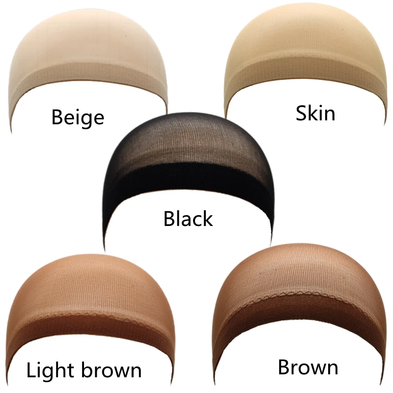 1/6/12bags Ventilated Nylon Mesh Nude Stocking Wig Cap Hairnets Stretchy Close End Super Extra Thin Skin Breathable Wig Cap thumbnail 2