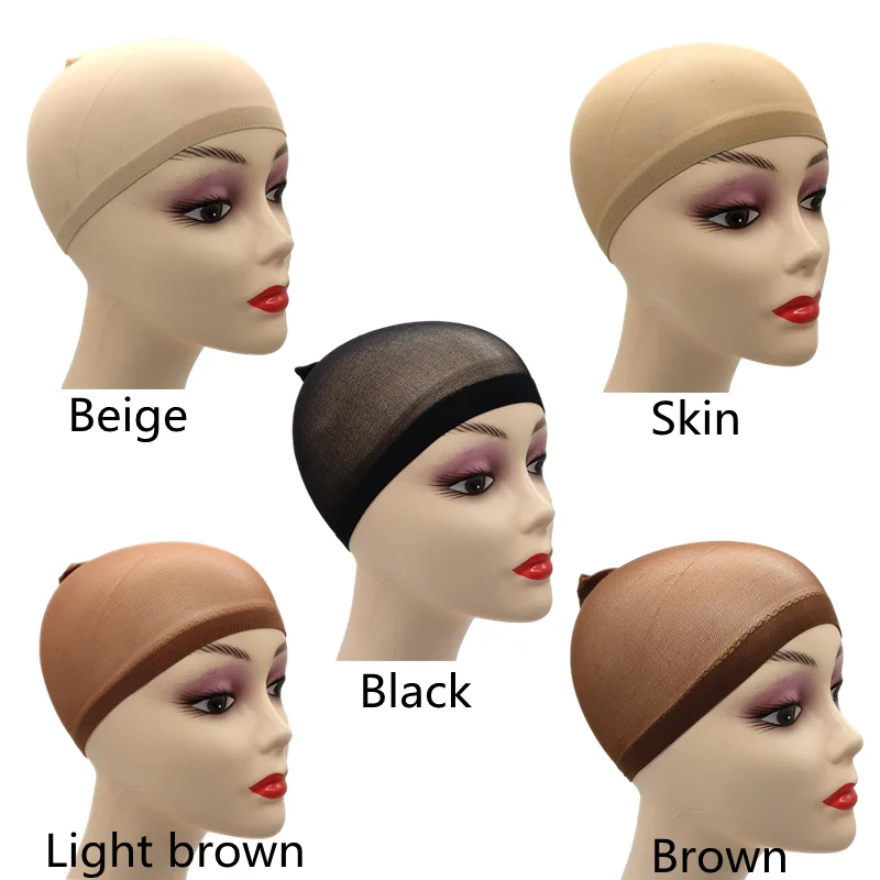 1/6/12bags Ventilated Nylon Mesh Nude Stocking Wig Cap Hairnets Stretchy Close End Super Extra Thin Skin Breathable Wig Cap thumbnail 5