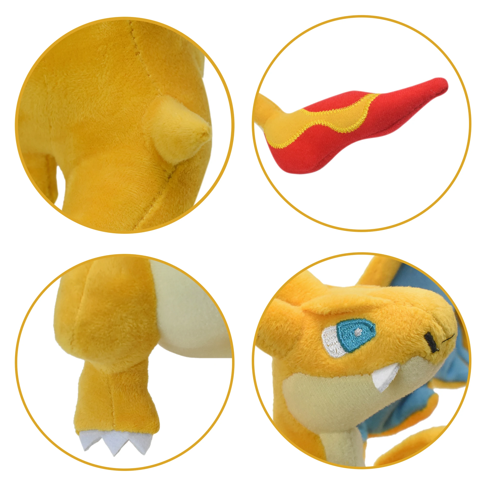 20cm Evolution Mega Charizard Y Plush Toy Doll Pocket Monster Anime Dragon Stuffed Toy Soft Peluche Animals Gift Kids thumbnail 2