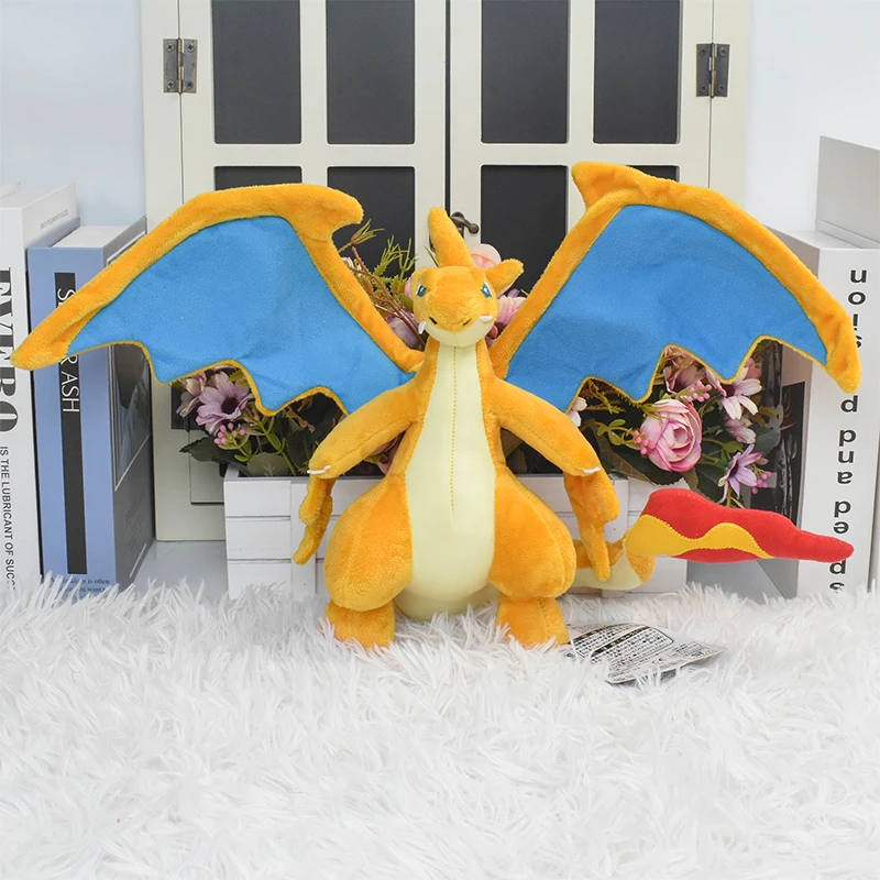 20cm Evolution Mega Charizard Y Plush Toy Doll Pocket Monster Anime Dragon Stuffed Toy Soft Peluche Animals Gift Kids thumbnail 4