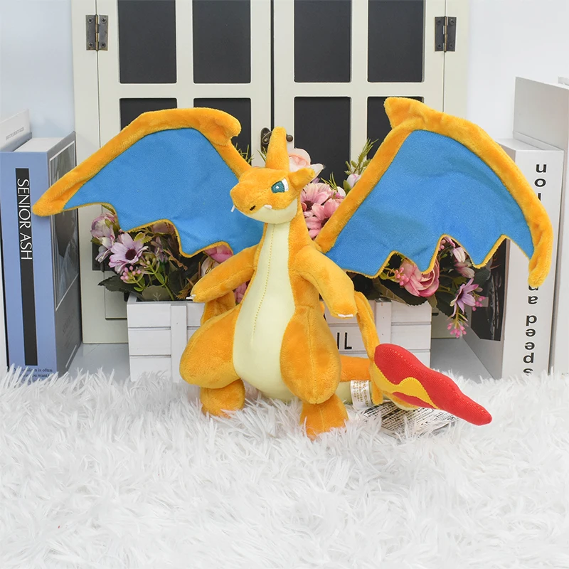 20cm Evolution Mega Charizard Y Plush Toy Doll Pocket Monster Anime Dragon Stuffed Toy Soft Peluche Animals Gift Kids thumbnail 5