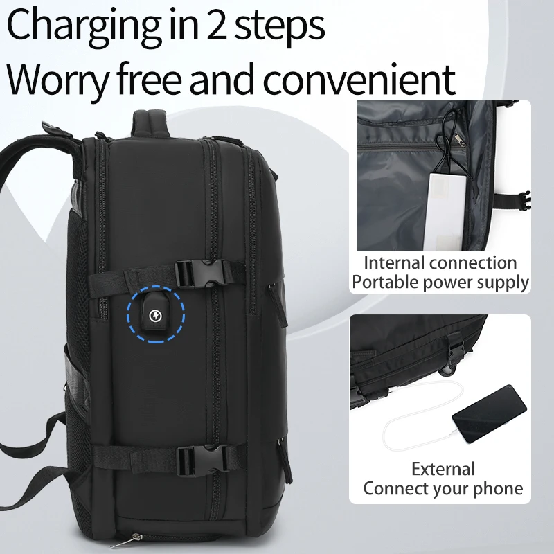 Fashion Backpack Women Backpack Capacity Men Women Laptop Casual Business Waterproof Backpack Travel school Bag thumbnail 4