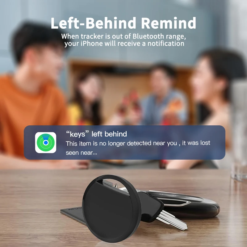 1/4 Pack Smart Tag for Apple Find My – Bluetooth Item Tracker with Left Behind Alert & Loud Beep for Keys Wallet Luggage Finder thumbnail 3