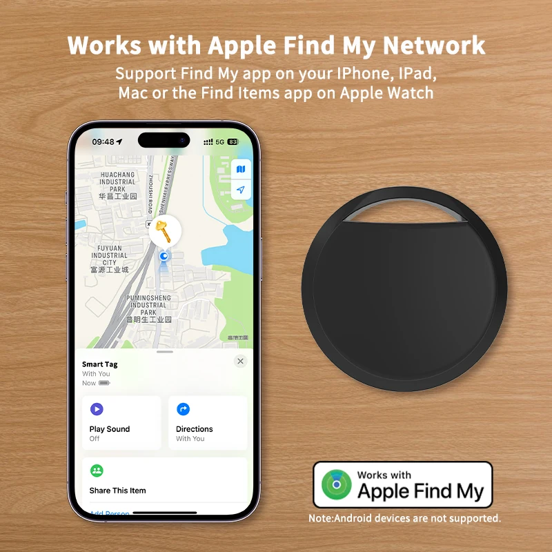 1/4 Pack Smart Tag for Apple Find My – Bluetooth Item Tracker with Left Behind Alert & Loud Beep for Keys Wallet Luggage Finder thumbnail 2