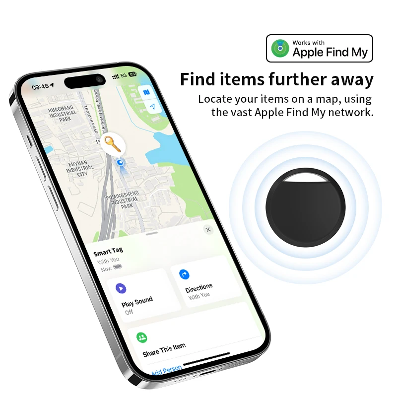1/4 Pack Smart Tag for Apple Find My – Bluetooth Item Tracker with Left Behind Alert & Loud Beep for Keys Wallet Luggage Finder thumbnail 5