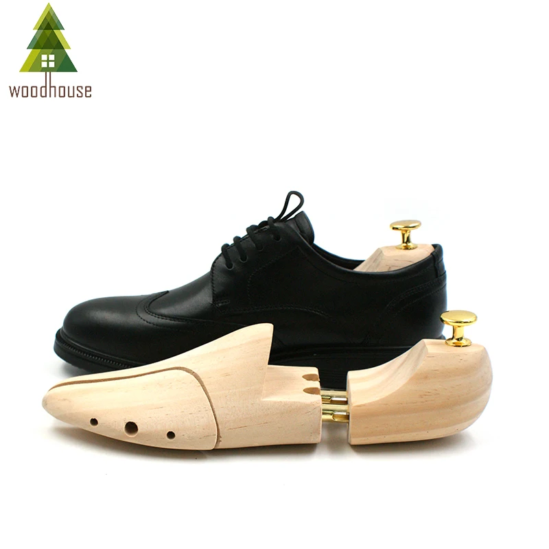 Men's and Women's Shoe Trees Twin Tube Adjustable New Zealand Pine Wood Shoe Tree thumbnail 3
