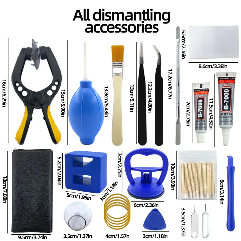 Mobile phone repair tool,screwdriver, tablet battery disassembly, screen opening, dust cleaning, disassembly set, small pentagon thumbnail 4