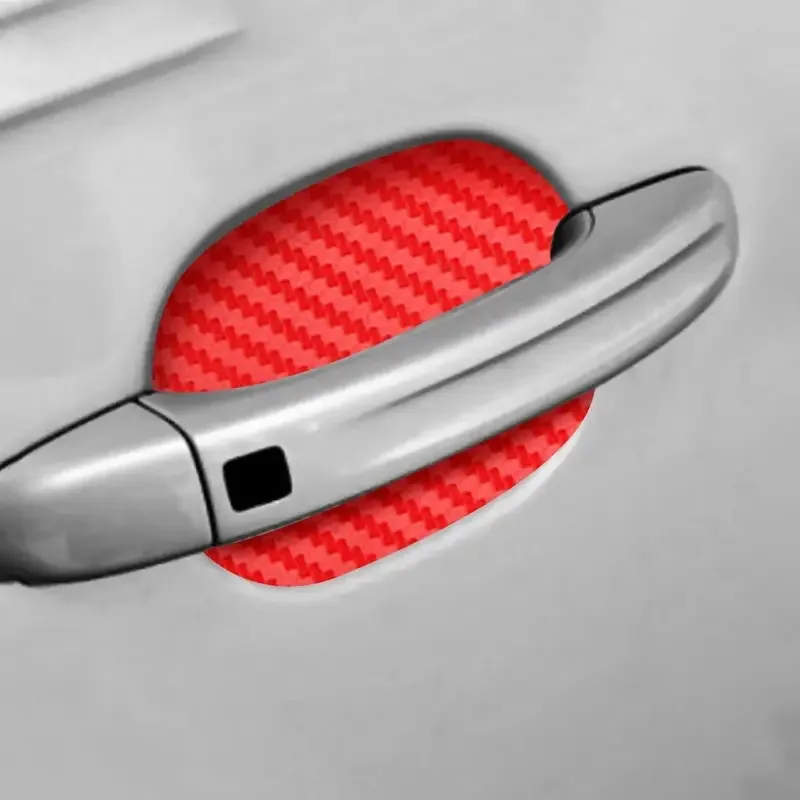 4PCS Car Door Handle Protective Film Carbon Fiber Stickers Scratch Resistant Covers Exterior Car Stickers for Cars Accessories thumbnail 3