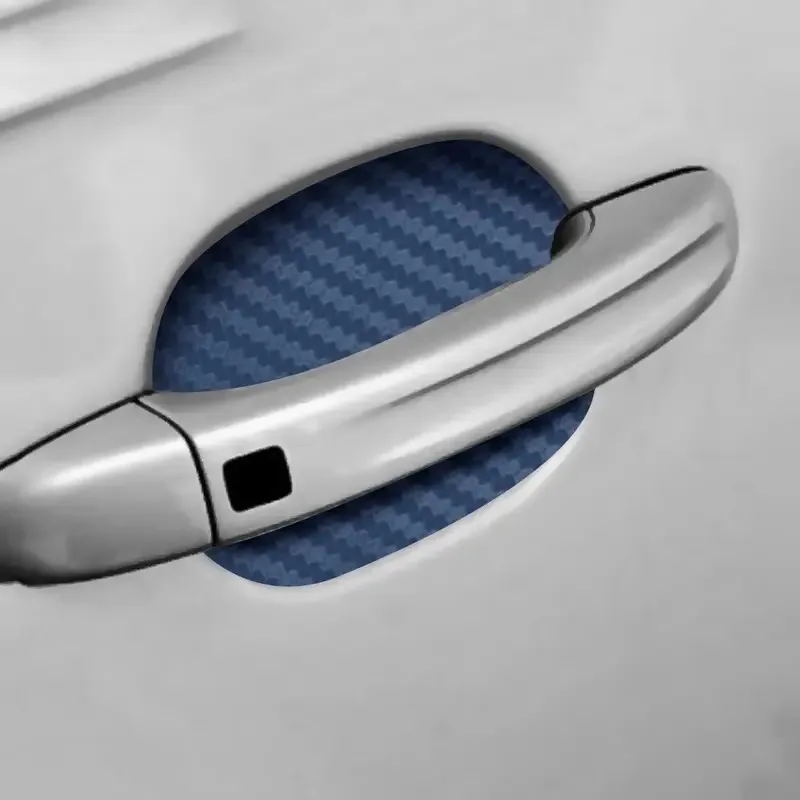 4PCS Car Door Handle Protective Film Carbon Fiber Stickers Scratch Resistant Covers Exterior Car Stickers for Cars Accessories thumbnail 5