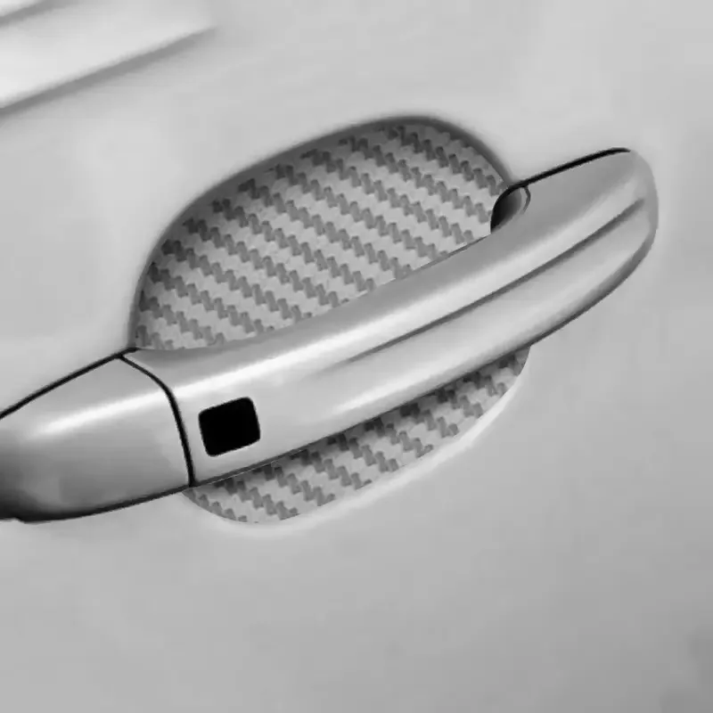 4PCS Car Door Handle Protective Film Carbon Fiber Stickers Scratch Resistant Covers Exterior Car Stickers for Cars Accessories thumbnail 4