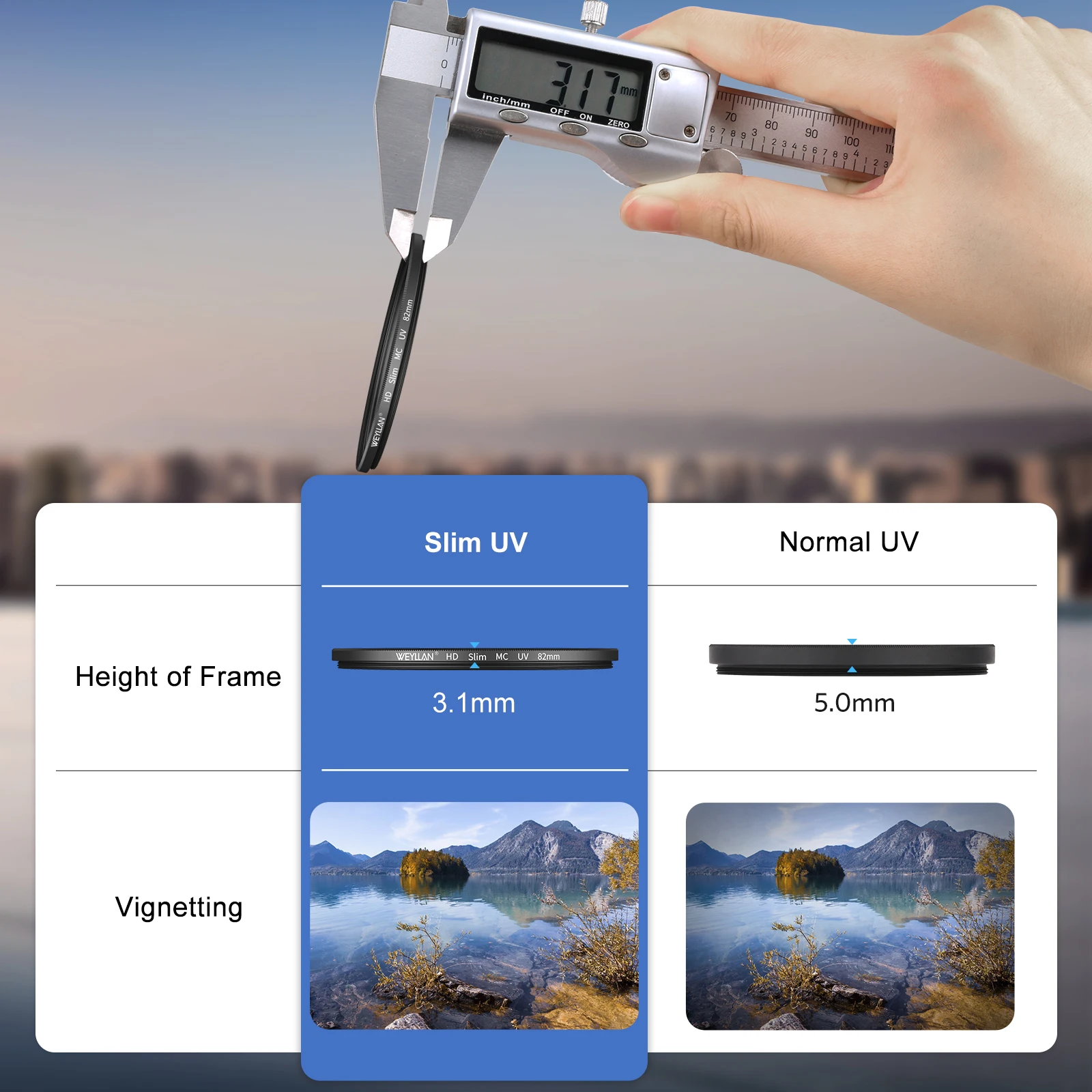 UV Filter Photography MC HD Lens UV Filter Super Slim Camera Accessories 46mm 49mm 55mm 58mm 67mm 77mm 82mm for Canon Nikon DSLR thumbnail 5